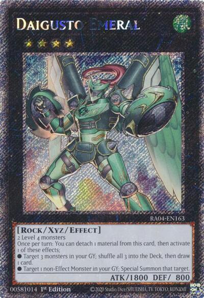 Daigusto Emeral (Platinum Secret Rare) [RA04-EN163-PlSR]