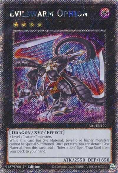 Evilswarm Ophion (Platinum Secret Rare) [RA04-EN179-PlSR]