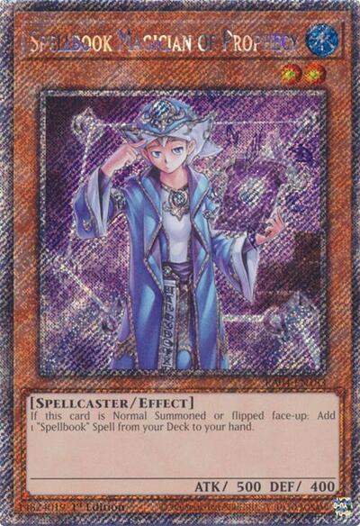 Spellbook Magician of Prophecy (Platinum Secret Rare) [RA04-EN183-PlSR]