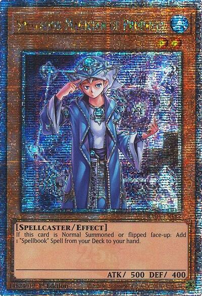 Spellbook Magician of Prophecy (Quarter Century Secret Rare) [RA04-EN183-QCSR]