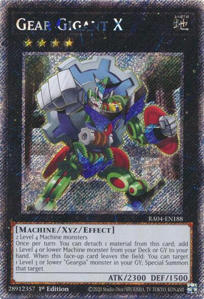 Gear Gigant X (Platinum Secret Rare) [RA04-EN188-PlSR]