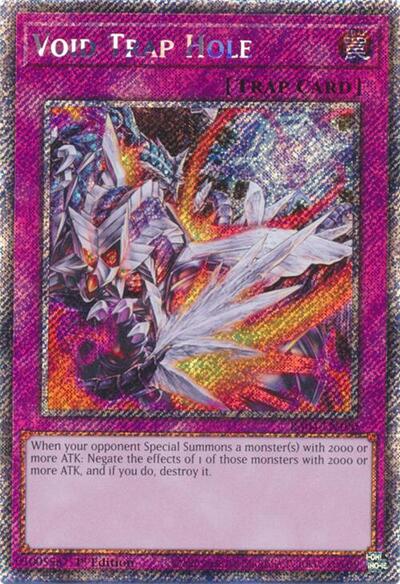 Void Trap Hole (Platinum Secret Rare) [RA04-EN190-PlSR]