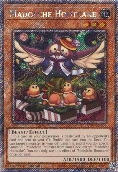 Madolche Hootcake (Platinum Secret Rare) [RA04-EN206-PlSR]