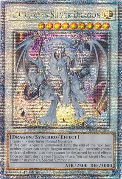 Azure-Eyes Silver Dragon (Quarter Century Secret Rare) [RA04-EN208-QCSR]