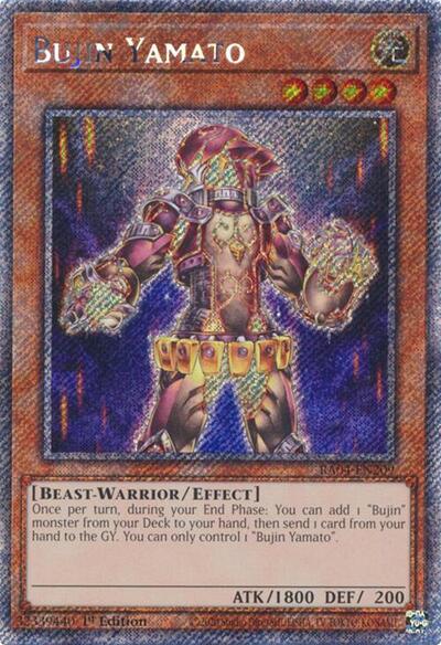 Bujin Yamato (Platinum Secret Rare) [RA04-EN209-PlSR]