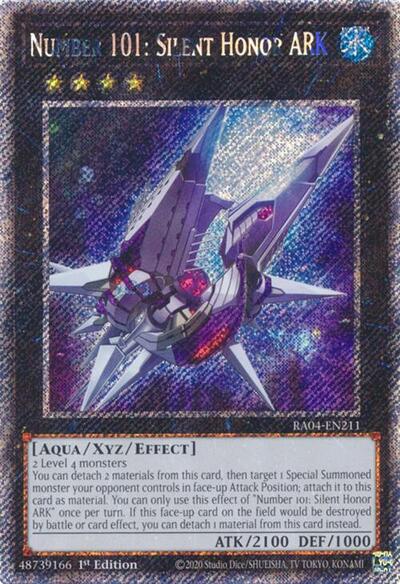 Number 101: Silent Honor ARK (Platinum Secret Rare) [RA04-EN211-PlSR]