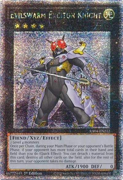 Evilswarm Exciton Knight (Quarter Century Secret Rare) [RA04-EN212-QCSR]
