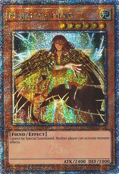 Majesty's Fiend (Quarter Century Secret Rare) [RA04-EN216-QCSR]