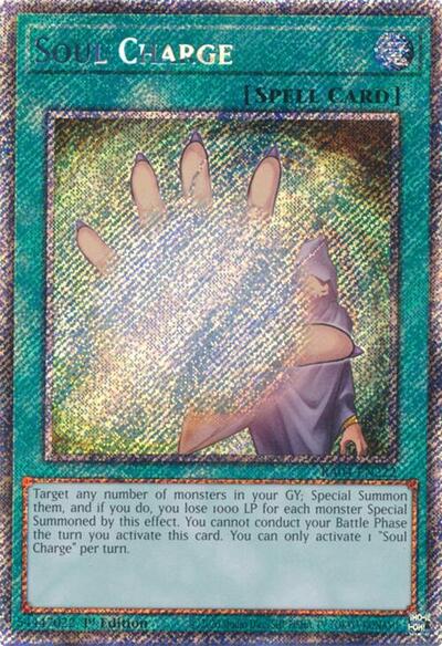 Soul Charge (Platinum Secret Rare) [RA04-EN222-PlSR]