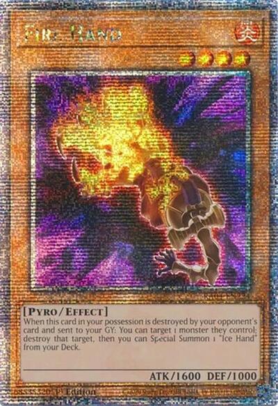 Fire Hand (Quarter Century Secret Rare) [RA04-EN224-QCSR]