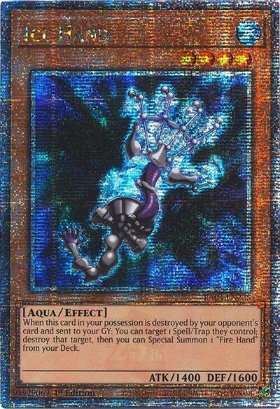 Ice Hand (Quarter Century Secret Rare) [RA04-EN225-QCSR]