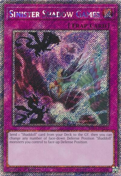 Sinister Shadow Games (Platinum Secret Rare) [RA04-EN232-PlSR]