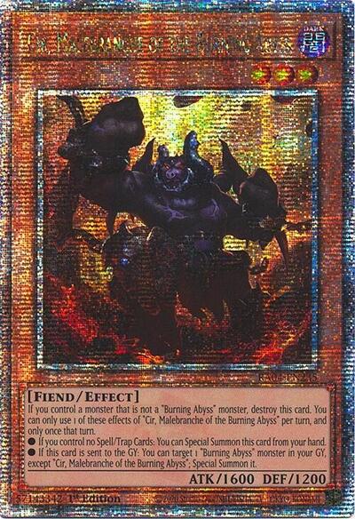 Cir, Malebranche of the Burning Abyss (Quarter Century Secret Rare) [RA04-EN234-QCSR]