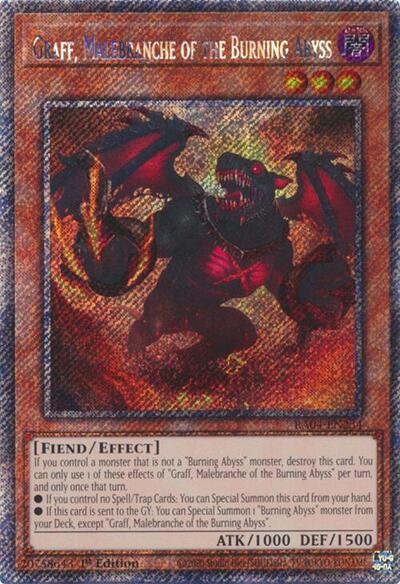 Graff, Malebranche of the Burning Abyss (Platinum Secret Rare) [RA04-EN235-PlSR]
