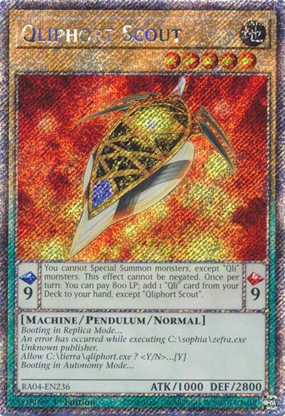 Qliphort Scout (Platinum Secret Rare) [RA04-EN236-PlSR]