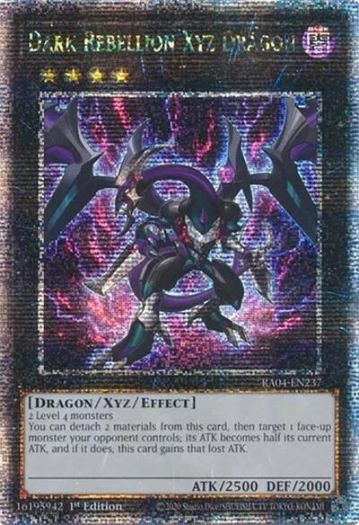 Dark Rebellion Xyz Dragon (Quarter Century Secret Rare) [RA04-EN237-QCSR]