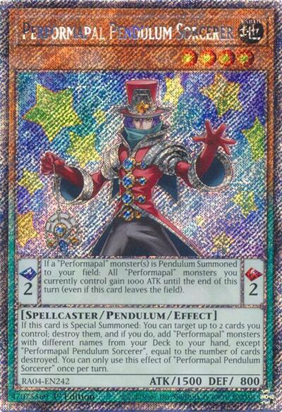 Performapal Pendulum Sorcerer (Platinum Secret Rare) [RA04-EN242-PlSR]