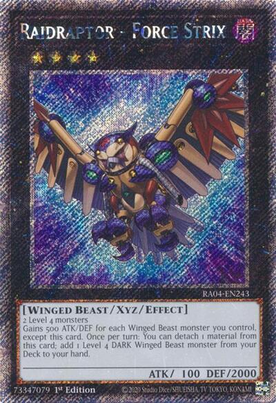 Raidraptor - Force Strix (Platinum Secret Rare) [RA04-EN243-PlSR]