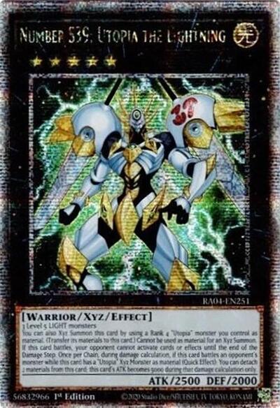 Number S39: Utopia the Lightning (Quarter Century Secret Rare) [RA04-EN251-QCSR]
