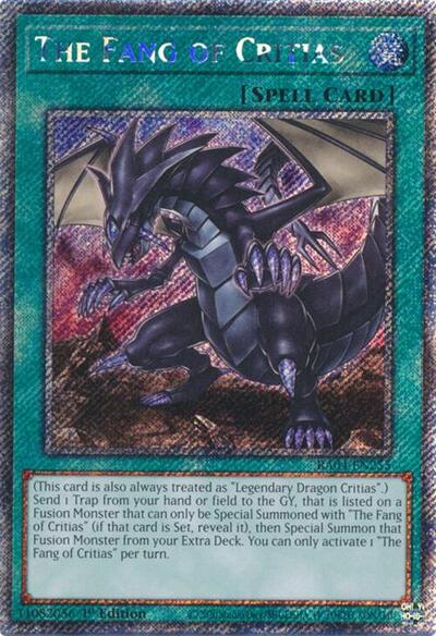 The Fang of Critias (Platinum Secret Rare) [RA04-EN255-PlSR]