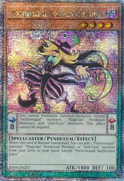 Performapal Skullcrobat Joker (Quarter Century Secret Rare) [RA04-EN257-QCSR]