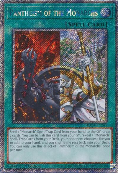 Pantheism of the Monarchs (Platinum Secret Rare) [RA04-EN261-PlSR]