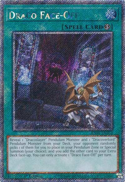Draco Face-Off (Platinum Secret Rare) [RA04-EN262-PlSR]