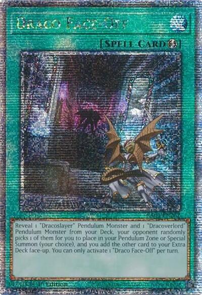 Draco Face-Off (Quarter Century Secret Rare) [RA04-EN262-QCSR]