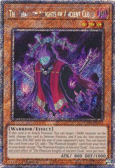 The Phantom Knights of Ancient Cloak (Platinum Secret Rare) [RA04-EN263-PlSR]