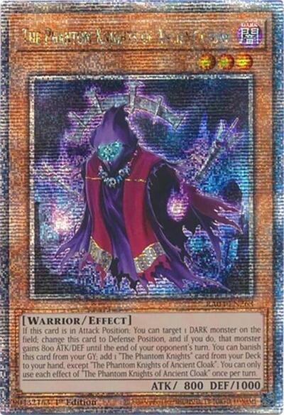 The Phantom Knights of Ancient Cloak (Quarter Century Secret Rare) [RA04-EN263-QCSR]