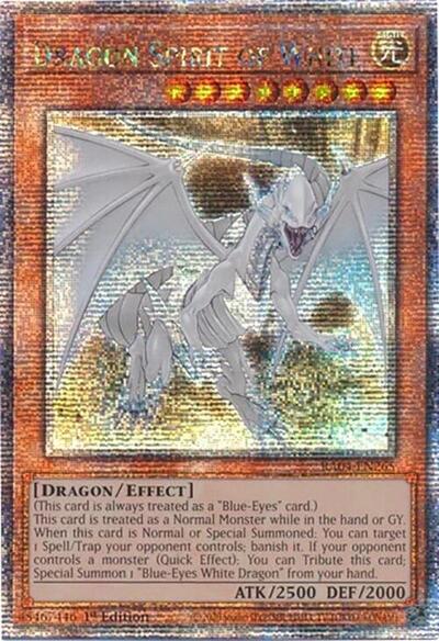 Dragon Spirit of White (Quarter Century Secret Rare) [RA04-EN265-QCSR]