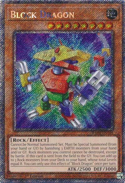 Block Dragon (Platinum Secret Rare) [RA04-EN268-PlSR]