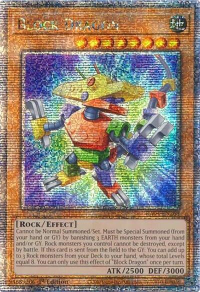 Block Dragon (Quarter Century Secret Rare) [RA04-EN268-QCSR]