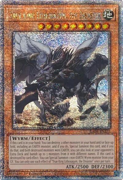 True King Lithosagym, the Disaster (Quarter Century Secret Rare) [RA04-EN275-QCSR]