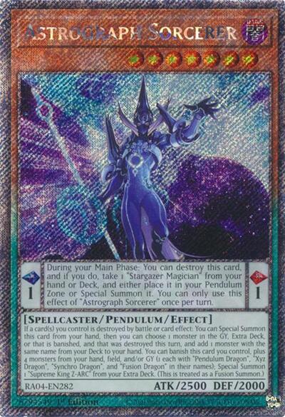 Astrograph Sorcerer (Platinum Secret Rare) [RA04-EN282-PlSR]