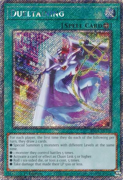 Dueltaining (Platinum Secret Rare) [RA04-EN286-PlSR]