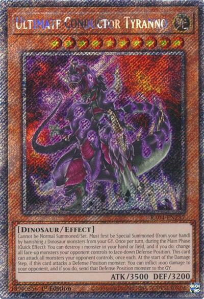 Ultimate Conductor Tyranno (Platinum Secret Rare) [RA04-EN287-PlSR]