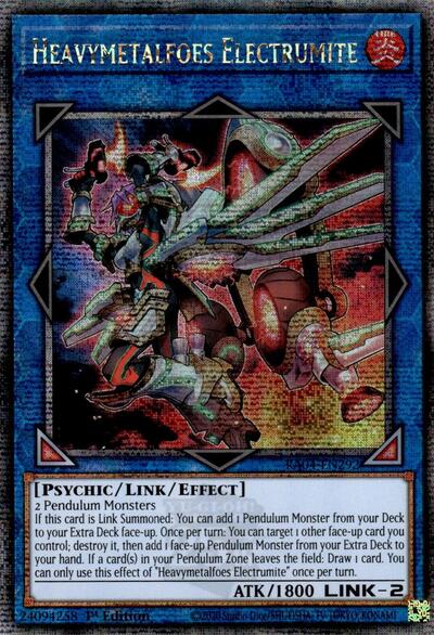 Heavymetalfoes Electrumite (Quarter Century Secret Rare) [RA04-EN292-QCSR]