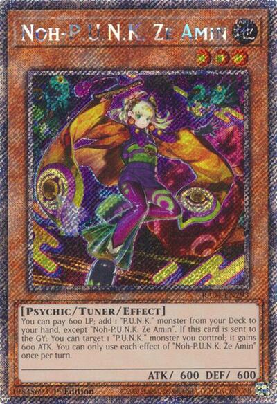 Noh-P.U.N.K. Ze Amin (Platinum Secret Rare) [RA04-EN293-PlSR]