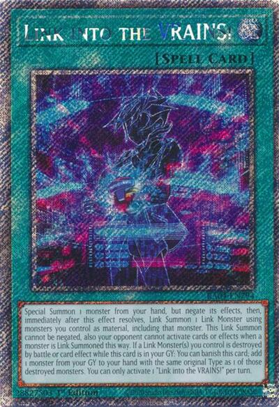 Link into the VRAINS! (Platinum Secret Rare) [RA04-EN294-PlSR]