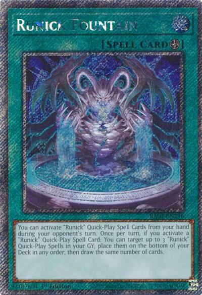 Runick Fountain (Platinum Secret Rare) [RA04-EN296-PlSR]