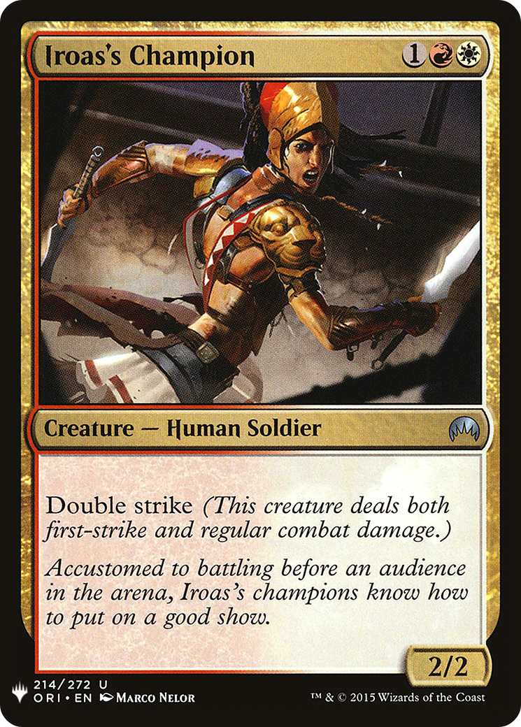 Iroas's Champion [PLST-ORI-214]