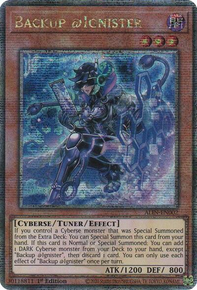 Backup @Ignister (Quarter Century Secret Rare) [ALIN-EN002-QCSR]