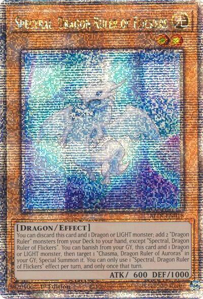 Spectral, Dragon Ruler of Flickers (Quarter Century Secret Rare) [ALIN-EN018-QCSR]