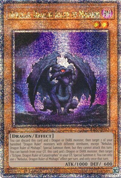 Nebulus, Dragon Ruler of Mishaps (Quarter Century Secret Rare) [ALIN-EN019-QCSR]