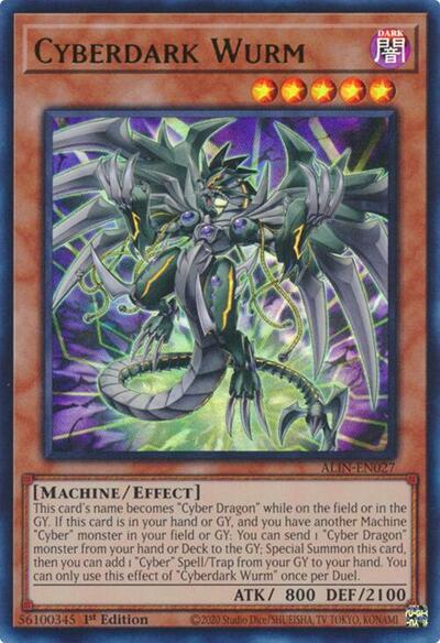 Cyberdark Wurm (Ultra Rare) [ALIN-EN027-UR]