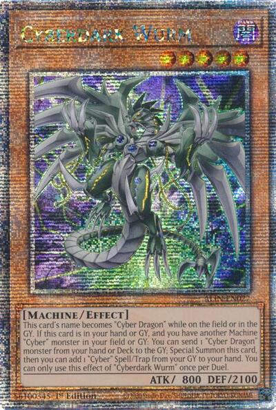 Cyberdark Wurm (Quarter Century Secret Rare) [ALIN-EN027-QCSR]