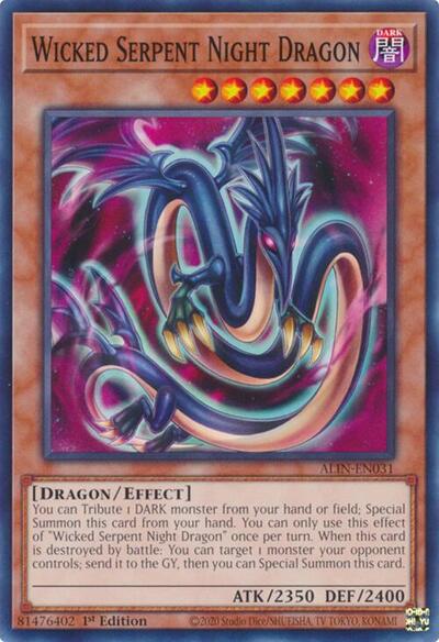 Wicked Serpent Night Dragon (Common) [ALIN-EN031-C]