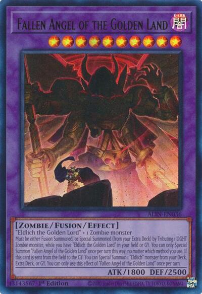 Fallen Angel of the Golden Land (Ultra Rare) [ALIN-EN036-UR]