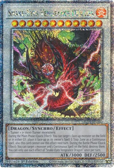 Snake-Eyes Vengeance Dragon (Quarter Century Secret Rare) [ALIN-EN040-QCSR]